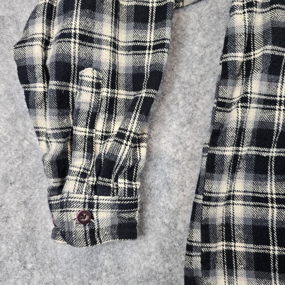 Moose Creek Shirt Mens LT Black Plaid Flannel Button Up Long Sleeve Tall Casual - Picture 5 of 11